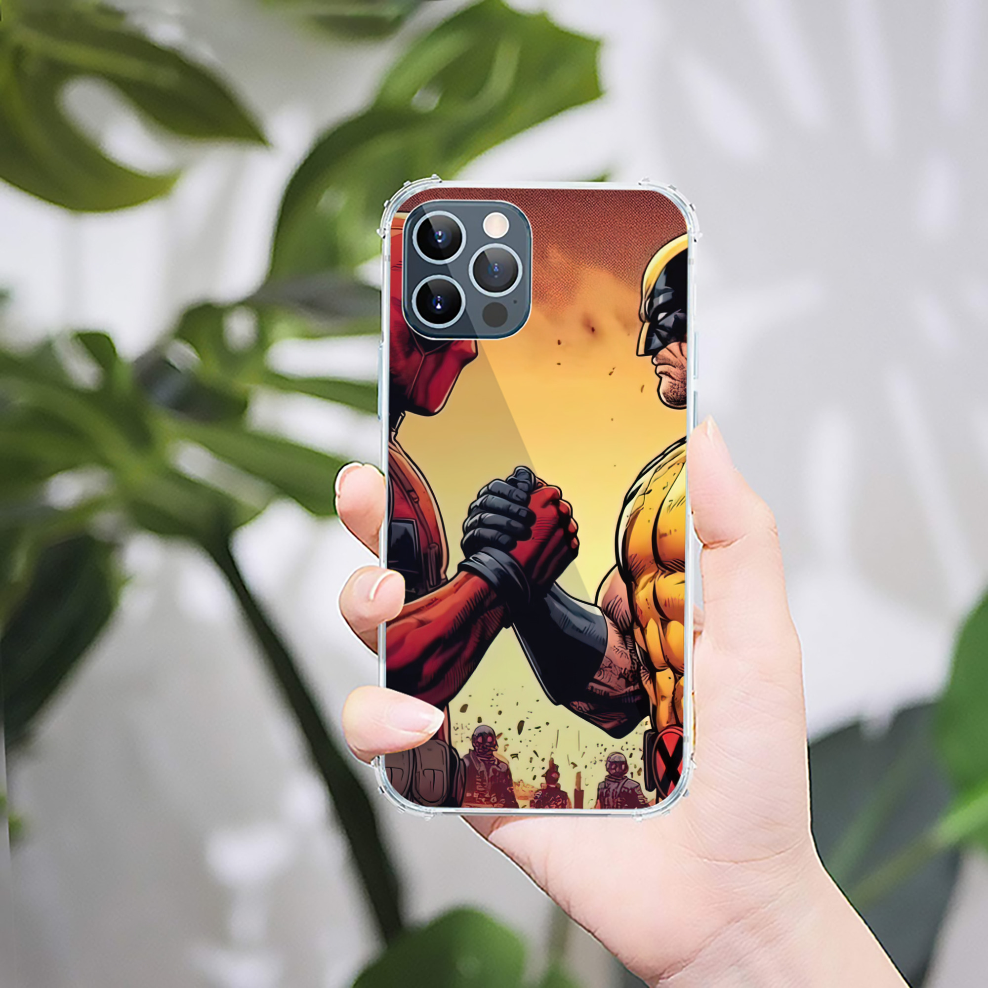 （画像用） Deadpool デッドプール 【iPhone 12シリーズ対応】透明スマホケース（クリアソフトケース）